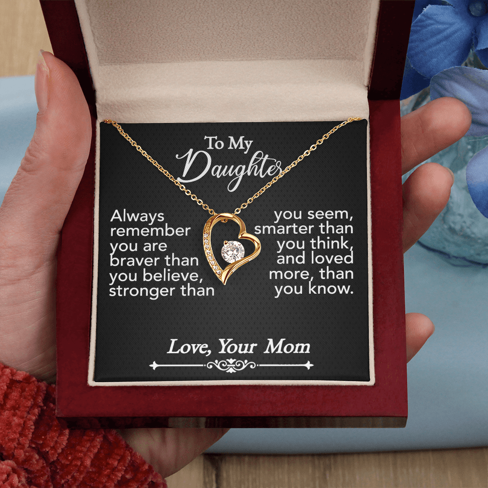 To My Daughter-Forever Love Necklace