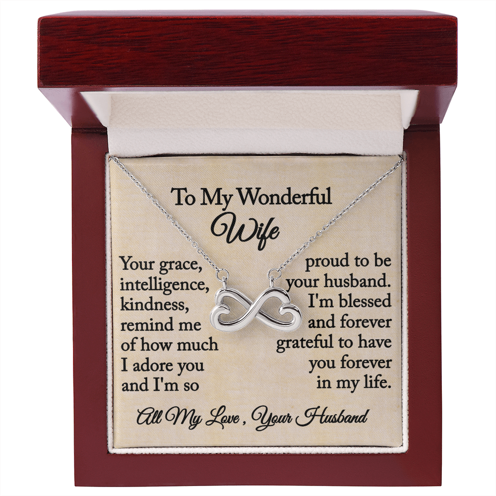 To My Wonderful Wife- Endless Love Necklace