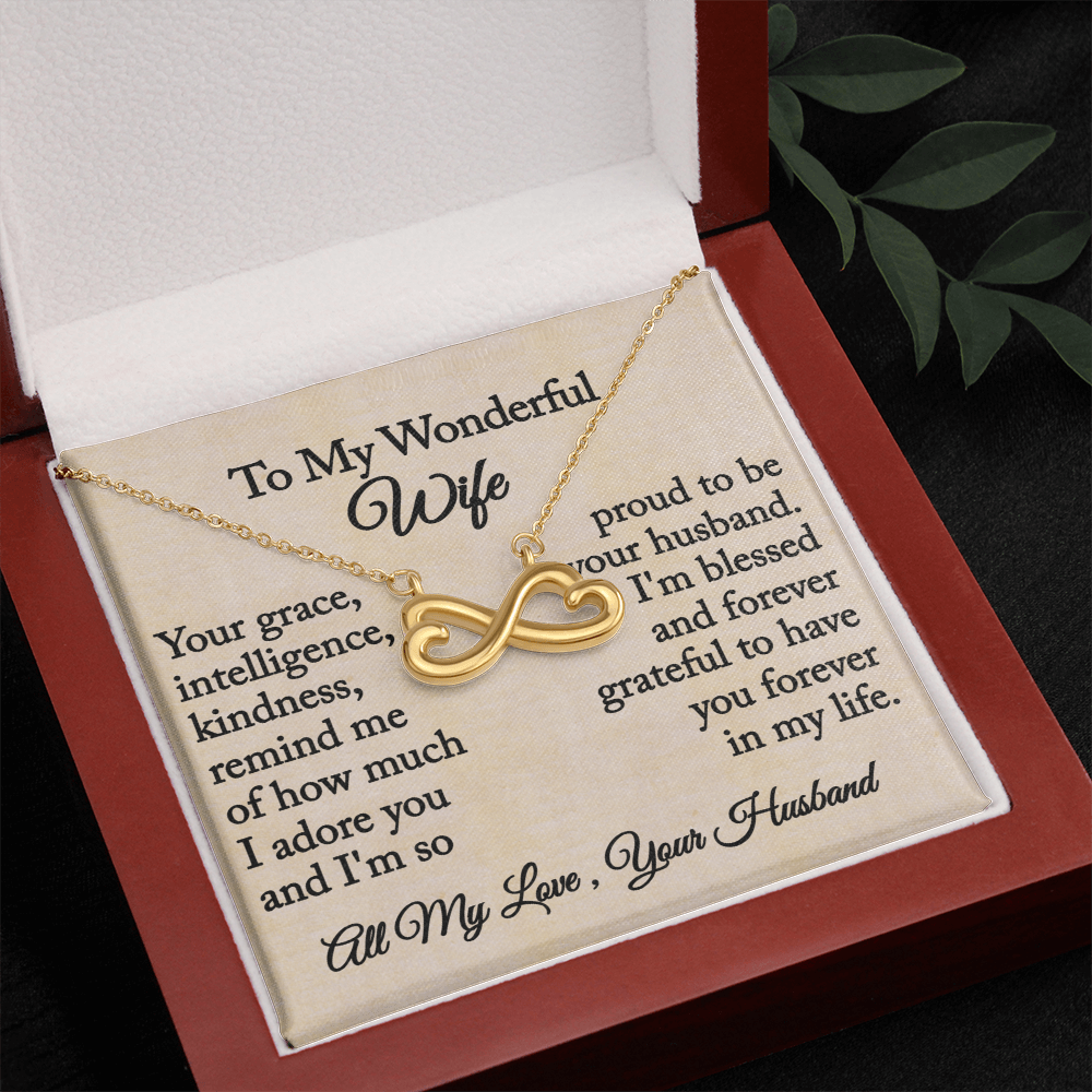 To My Wonderful Wife- Endless Love Necklace