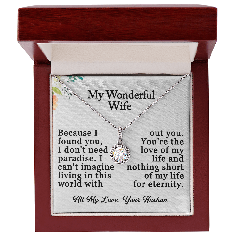 MY Wonderful Wife-Eternal Hope Necklace