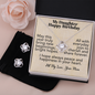My Daughter- Happy Birthday - Love Knot Necklace & Earring Set