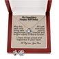 My Daughter- Happy Birthday - Love Knot Necklace & Earring Set