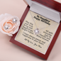 My Daughter- Happy Birthday - Love Knot Necklace & Earring Set