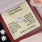To My Daughter-Love Knot Necklace & Earring Set