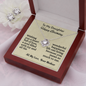 To My Daughter Happy Birthday-Love Knot Necklace & Earring Set