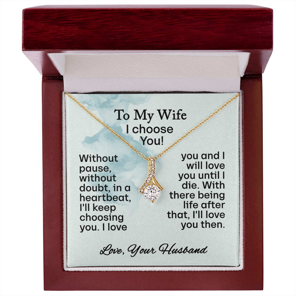 To My Wife- Alluring Beauty Necklace