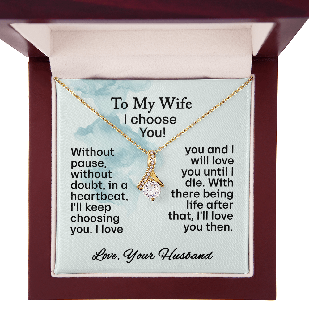 To My Wife- Alluring Beauty Necklace
