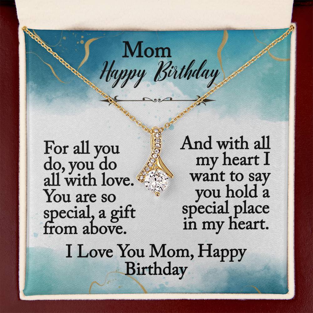 Mom Happy Birthday-Alluring Beauty Necklace