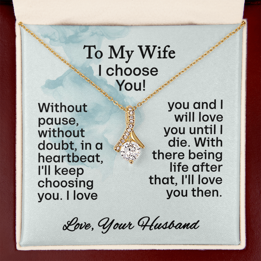 To My Wife- Alluring Beauty Necklace