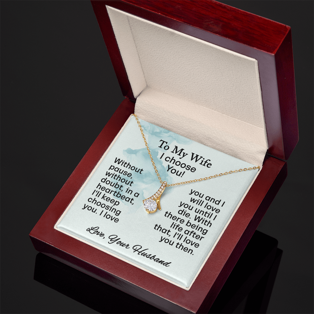 To My Wife- Alluring Beauty Necklace