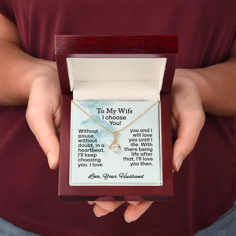 To My Wife- Alluring Beauty Necklace