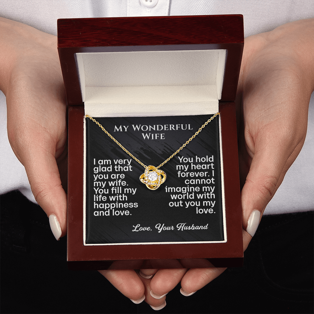 My Wonderful Wife- Love Knot Necklace