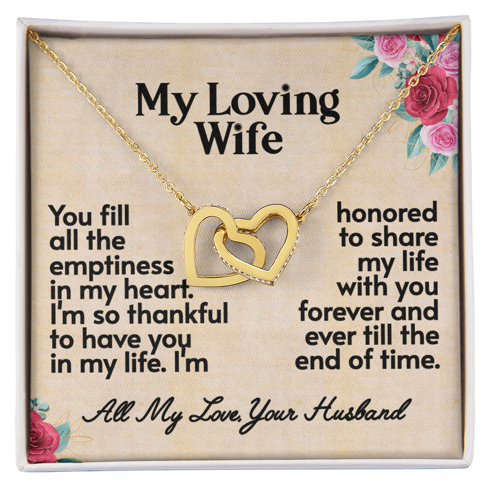 My Loving Wife- Interlocking Hearts Necklace