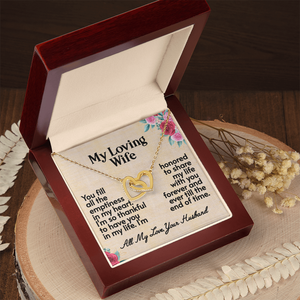 My Loving Wife- Interlocking Hearts Necklace
