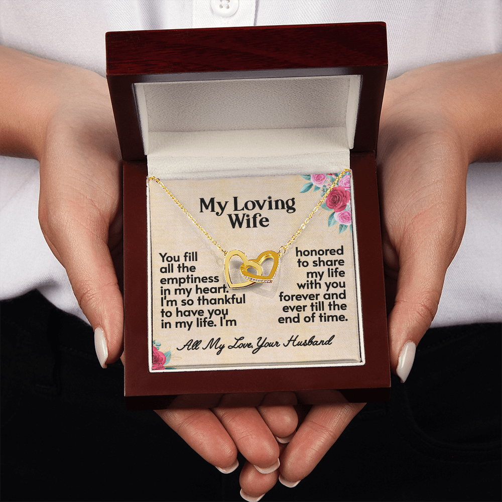 My Loving Wife- Interlocking Hearts Necklace