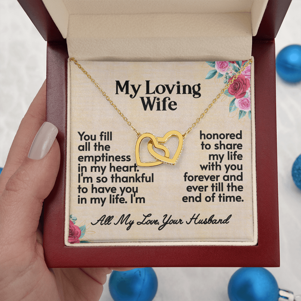 My Loving Wife- Interlocking Hearts Necklace