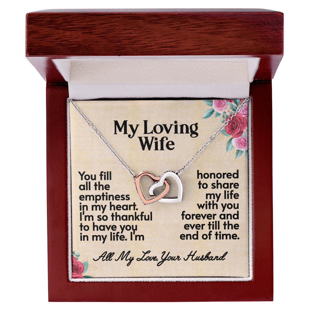My Loving Wife- Interlocking Hearts Necklace