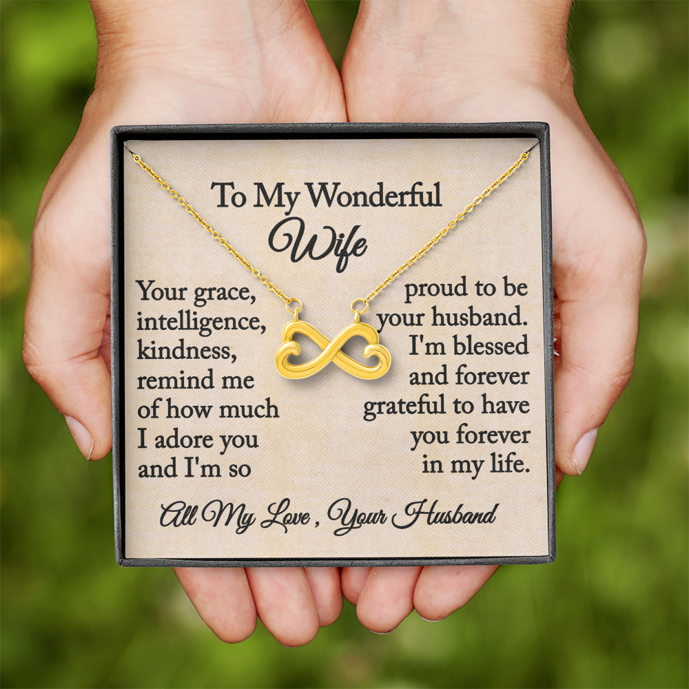 To My Wonderful Wife- Endless Love Necklace