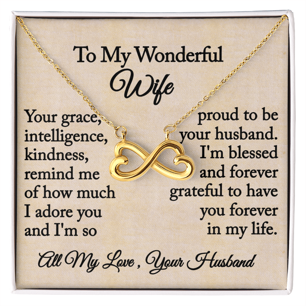 To My Wonderful Wife- Endless Love Necklace