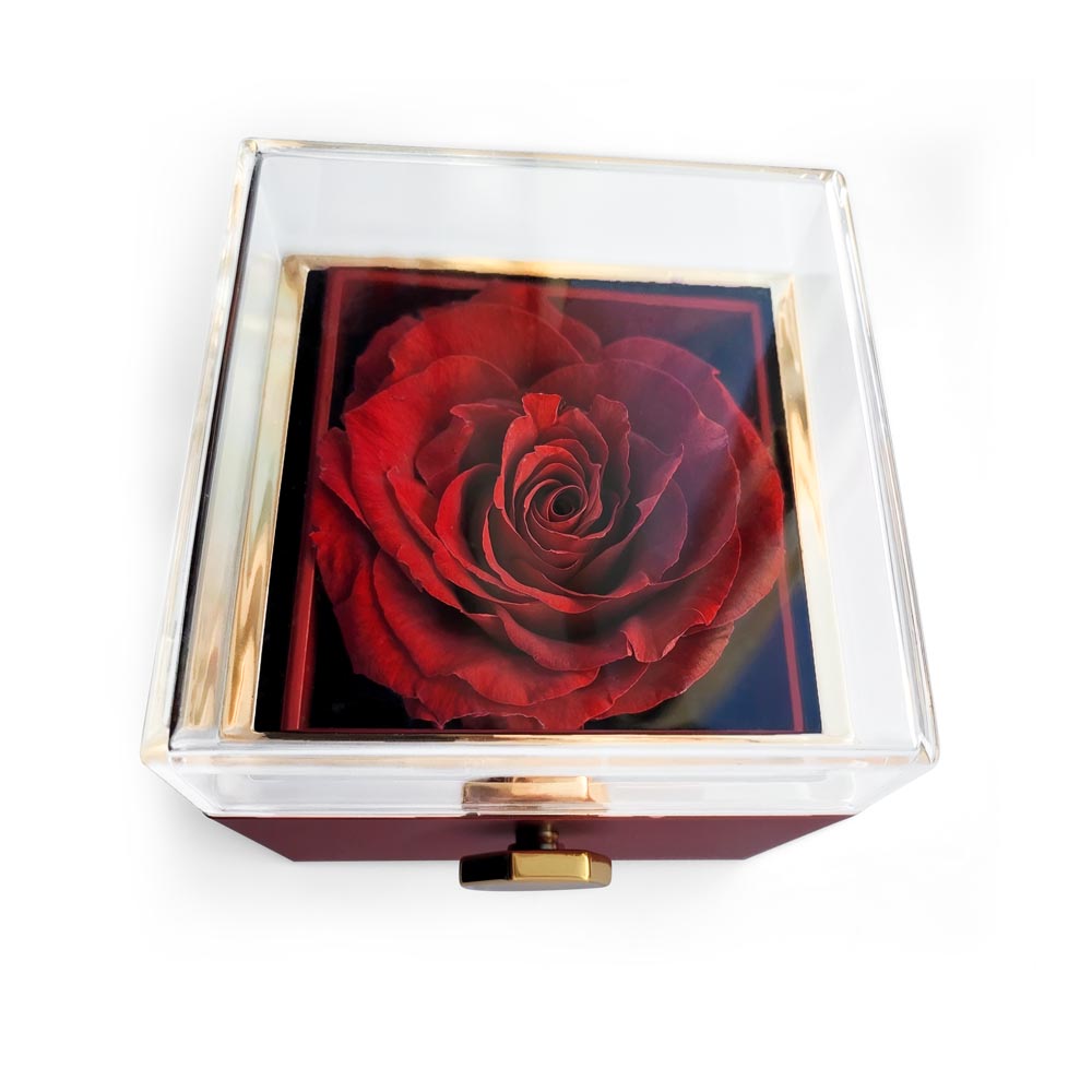 My Mom- Love Knot with Rotating Rose Gift Box