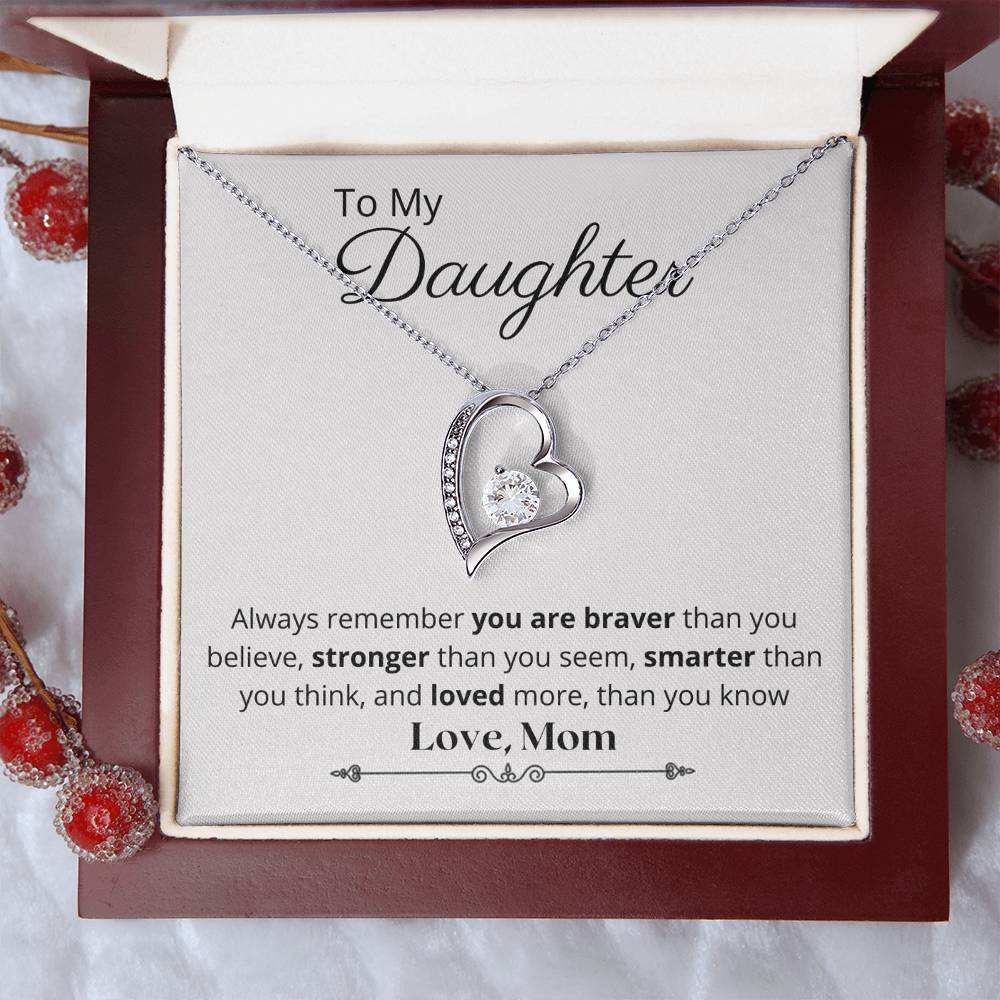 To My Daughter - Forever Love Necklace