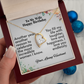 To My Wife Happy Birthday- Forever Love Necklace