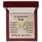 To My Wonderful Wife- Endless Love Necklace