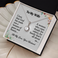 To My Wife- Eternal Hope Necklace