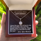 My Lovely Wife, Happy Birthday- Eternal Hope Necklace