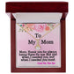 To My Mom - Alluring Beauty Necklace