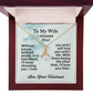 To My Wife- Alluring Beauty Necklace