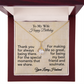 To My Wife Happy Birthday-Alluring Beauty Necklace