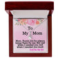 To My Mom - Alluring Beauty Necklace