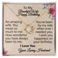 To My Wife Happy Birthday-Love Knot Necklace