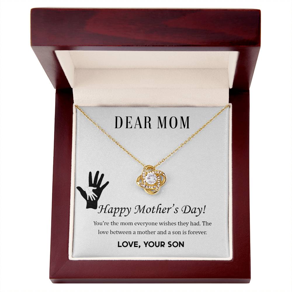 To My Mother - Love Knot Necklace