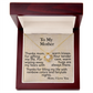 To My Mother- Love Knot Necklace