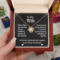Load image into Gallery viewer, To My Wife - Woman Of My Dreams -  Love Knot Necklace
