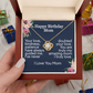 Mom Happy Birthday-Love Knot Necklace