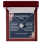 Mom Happy Birthday-Love Knot Necklace
