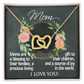 Mom-Interlocking Hearts Necklace