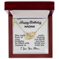 Happy Birthday Mom- Interlocking Hearts Necklace
