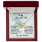 To My Beautiful Wife- Interlocking Hearts Necklace