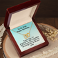 To My Wife Happy Birthday-Interlocking Hearts Necklace