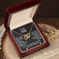 To My Wife-Interlocking Hearts Necklace