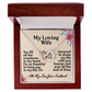My Loving Wife- Interlocking Hearts  Necklace