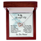 To My Beautiful Wife- Interlocking Hearts Necklace