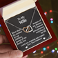To My Wife-Interlocking Hearts Necklace