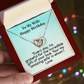 To My Wife Happy Birthday-Interlocking Hearts Necklace