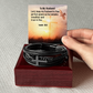 To My Husband- Men's Cross Bracelet