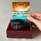 To My Dad-Men's Cross Bracelet